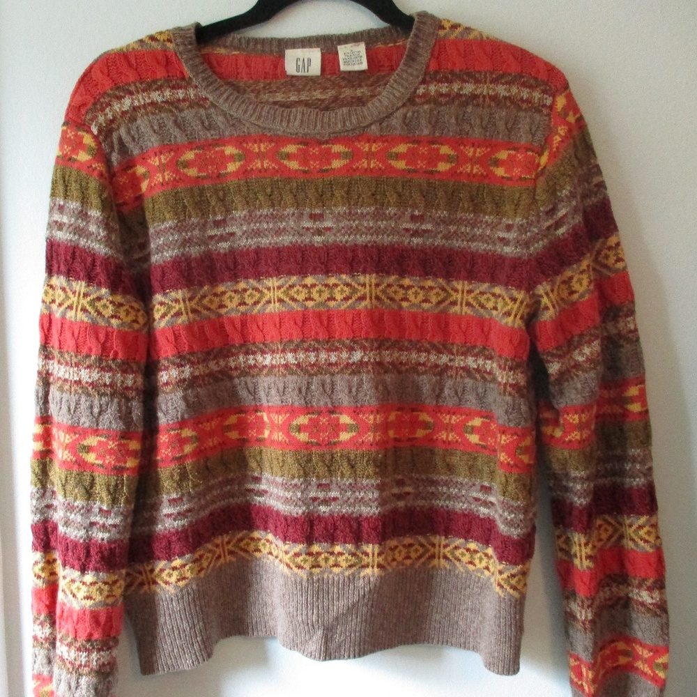 Gap Orange & Yellow Sweater
